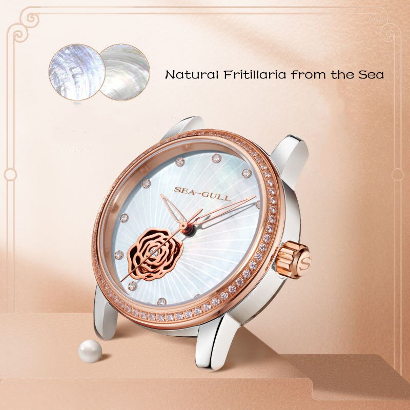 Diamond-Studded |  Mother-of-Pearl Dial | Fashion | 34mm