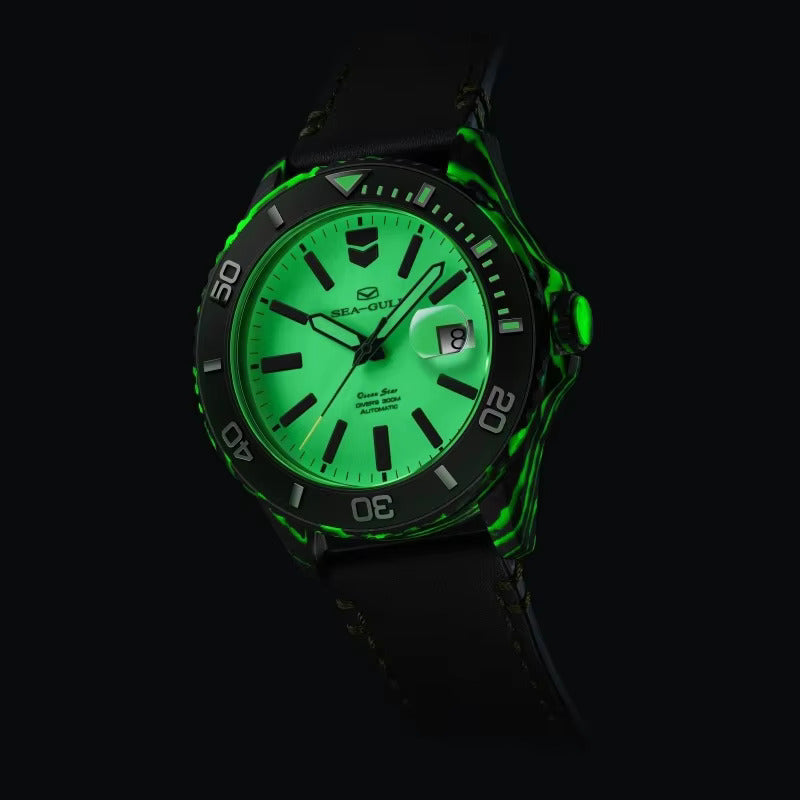 Ocean Star | Luminoso | Fibra di Carbonio | Bezel in Ceramica | 43,5mm