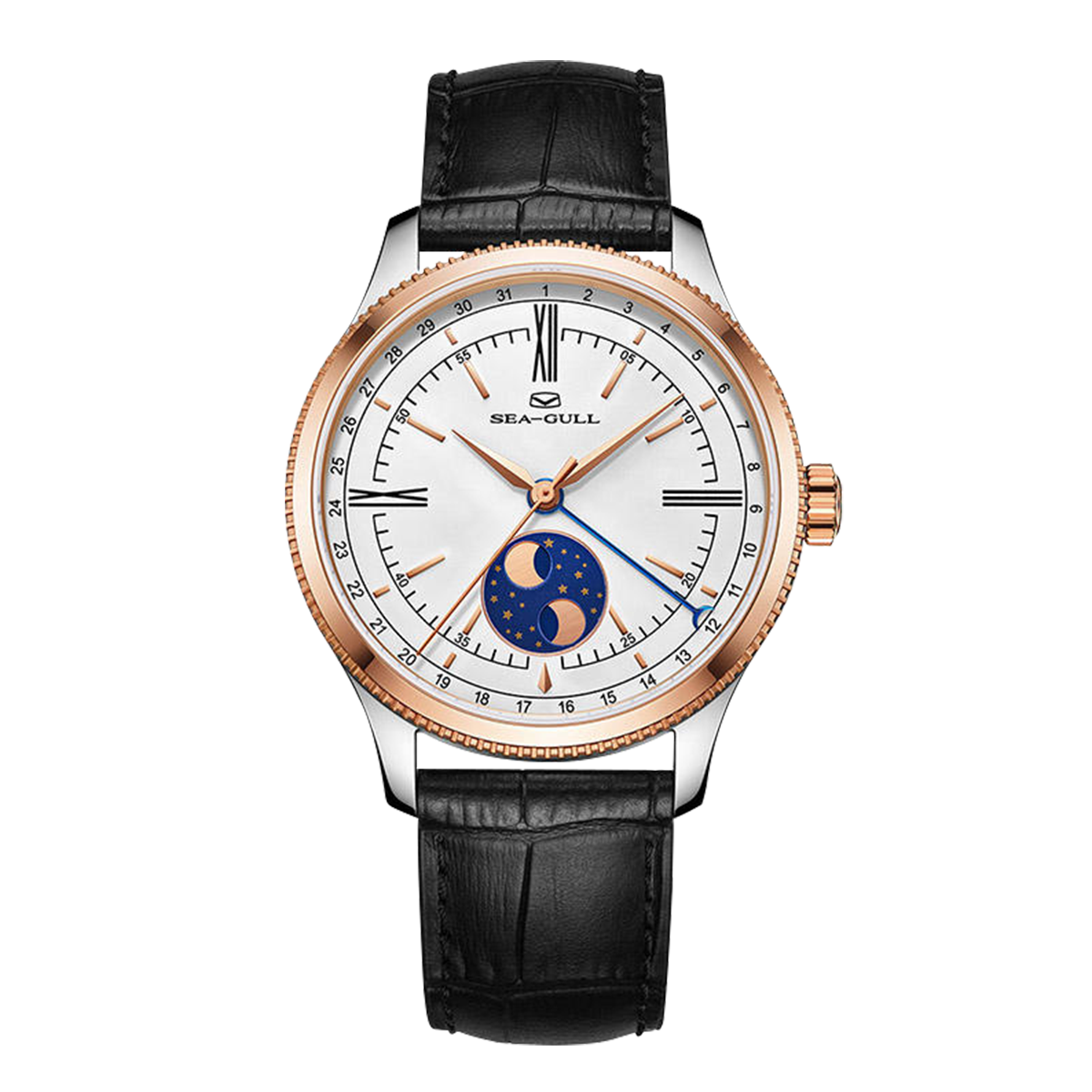 Moon Phase | Calendar | Roman Numeral | 41mm