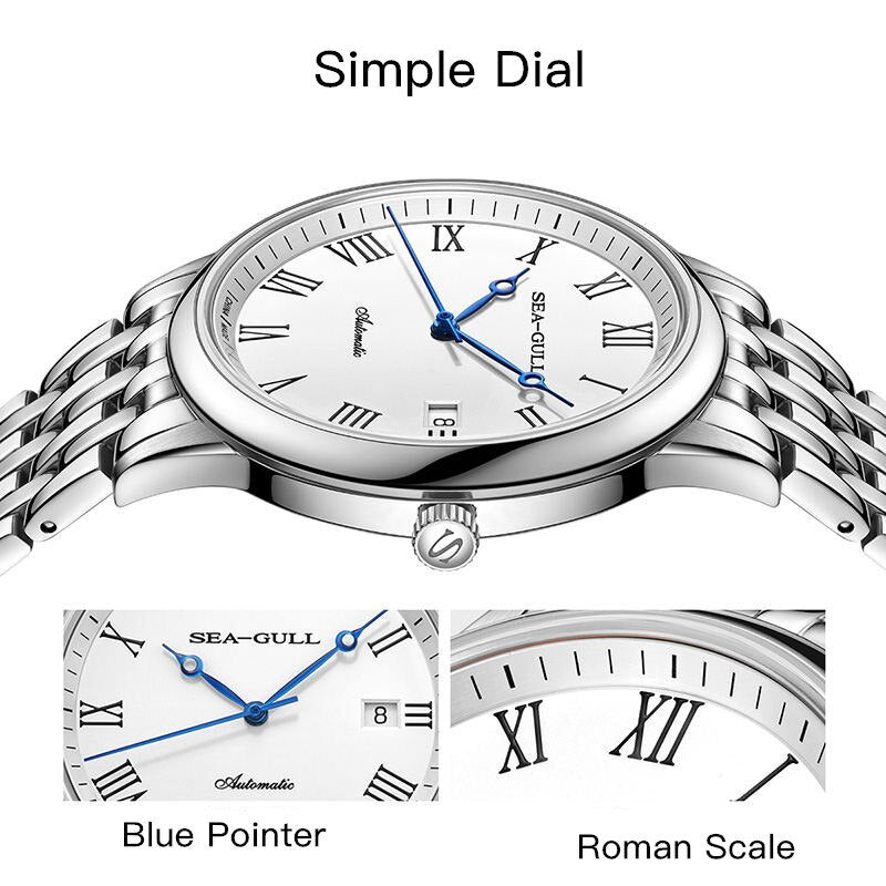 Business | Roman Numeral | Calendar | 39mm