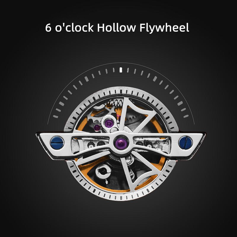 Fashion | Skeleton | Triple Hands | Flywheel | 42mm